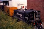 NS 2307 works the Budweiser warehouse, down below Glenwood Yard